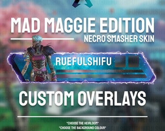 Animated Customisable MAD MAGGIE Banner | Apex Legends Health Bar Overlay for Streaming on Twitch, Youtube & Tiktok | For OBS and StreamLabs
