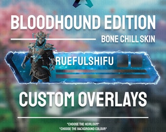 Animated Customisable BLOODHOUND Health Bar Overlay for Streaming on Twitch, Youtube and Tiktok | Apex Legends | For OBS and StreamLabs