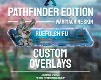 Geanimeerde aanpasbare PATHFINDER Banner | Apex Legends Health Bar Overlay voor streaming op Twitch, Youtube en Tiktok | OBS en StreamLabs