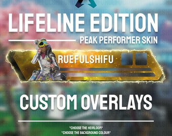 Animiertes LIFELINE Health Bar Overlay zum Streamen auf Twitch, Youtube und Tiktok | Apex Legends | Für OBS und StreamLabs