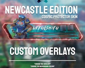Animated Customisable NEWCASTLE Banner | Apex Legends Health Bar Overlay for Streaming Twitch, Youtube and Tiktok | For OBS and StreamLabs
