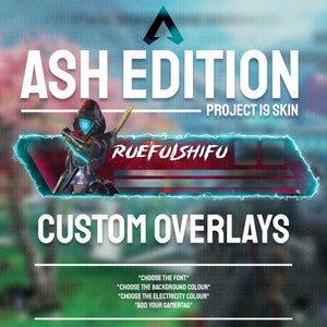 Animated Customisable ASH Banner | Apex Legends Health Bar Overlay for Streaming on Twitch, Youtube and Tiktok | For OBS and StreamLabs