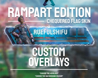 Animated Customisable RAMPART Banner | Apex Legends Health Bar Overlay for Streaming on Twitch, Youtube and Tiktok For OBS and StreamLabs