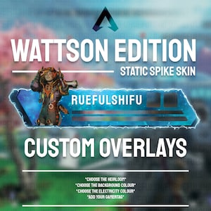 Animated Customisable WATTSON Health Bar Overlay for Streaming on Twitch, Youtube and Tiktok | Apex Legends | For OBS and StreamLabs