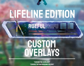 Banner LIFELINE personalizable animado / Superposición de barra de salud de Apex Legends para transmisión en Twitch, Youtube y Tiktok / Para OBS y StreamLabs