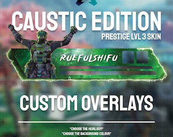 Animated Customisable CAUSTIC Health Bar Overlay for Streaming on Twitch, Youtube and Tiktok | Apex Legends | For OBS and StreamLabs