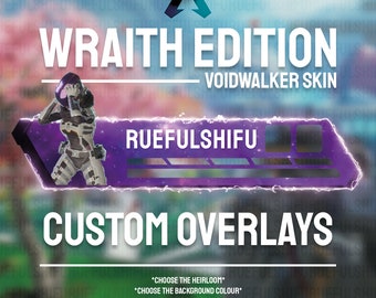 Animated Customisable WRAITH Banner | Apex Legends Health Bar Overlay for Streaming on Twitch, Youtube and Tiktok | For OBS and StreamLabs