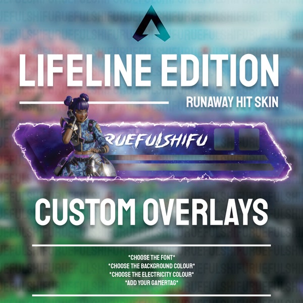 Animated Customisable LIFELINE Health Bar Overlay for Streaming on Twitch, Youtube and Tiktok | Apex Legends | For OBS and StreamLabs