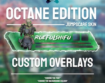 Bannière OCTANE animée et personnalisable | Superposition de barre de santé Apex Legends pour le streaming sur Twitch, Youtube et Tiktok | Pour OBS et StreamLabs