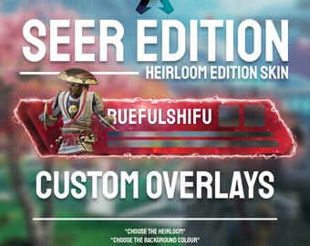 Animated Customisable SEER Banner | Apex Legends Health Bar Overlay for Streaming on Twitch, Youtube and Tiktok | For OBS and StreamLabs