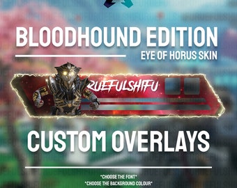 Animated Customisable BLOODHOUND Health Bar Overlay for Streaming on Twitch, Youtube and Tiktok | Apex Legends | For OBS and StreamLabs