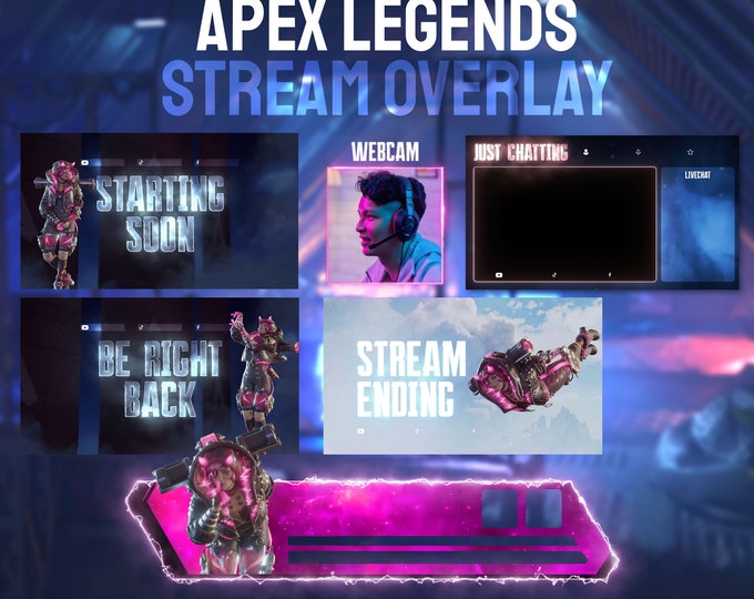Animated WATTSON Stream Overlay Package HD | Apex Legends Stream ...