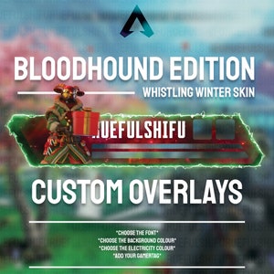 Animated Customisable BLOODHOUND Health Bar Overlay for Streaming on Twitch, Youtube and Tiktok | Apex Legends | For OBS and StreamLabs