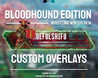Animated Customisable BLOODHOUND Health Bar Overlay for Streaming on Twitch, Youtube and Tiktok | Apex Legends | For OBS and StreamLabs