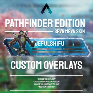 Animated Customisable PATHFINDER Banner | Apex Legends Health Bar Overlay for Streaming on Twitch, Youtube and Tiktok | OBS and StreamLabs