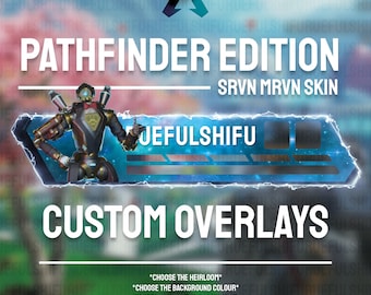 Geanimeerde aanpasbare PATHFINDER Banner | Apex Legends Health Bar Overlay voor streaming op Twitch, Youtube en Tiktok | OBS en StreamLabs