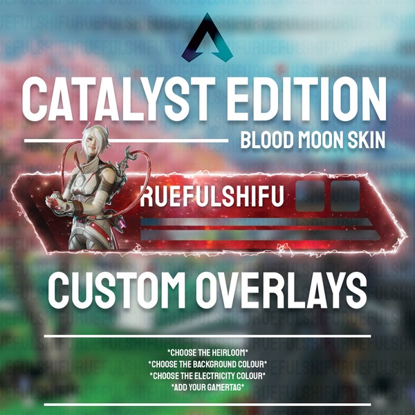 Animated Customisable CATALYST Health Bar Overlay for Streaming on Twitch, Youtube and Tiktok | Apex Legends | For OBS and StreamLabs