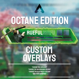 Animated Customisable OCTANE Banner | Apex Legends Health Bar Overlay for Streaming on Twitch, Youtube and Tiktok | For OBS and StreamLabs