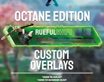 bannière OCTANE animée personnalisable | Apex Legends Health Bar Overlay pour le streaming sur Twitch, Youtube et Tiktok | Pour OBS et StreamLabs