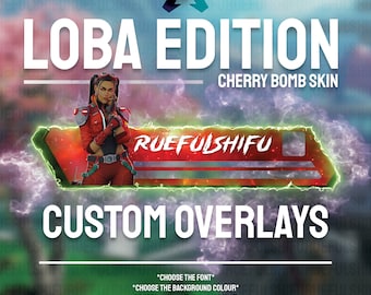 Geanimeerde aanpasbare LOBA-banner | Apex Legends Health Bar-overlay voor streaming op Twitch, YouTube en Tiktok | Voor OBS en StreamLabs