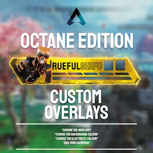 Animated Customisable OCTANE Banner | Apex Legends Health Bar Overlay for Streaming on Twitch, Youtube and Tiktok | For OBS and StreamLabs