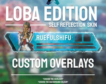 Banner LOBA personalizable animado / Superposición de barra de salud de Apex Legends para transmisión en Twitch, Youtube y Tiktok / Para OBS y StreamLabs