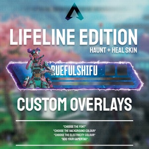 Animated Customisable LIFELINE Health Bar Overlay for Streaming on Twitch, Youtube and Tiktok | Apex Legends | For OBS and StreamLabs