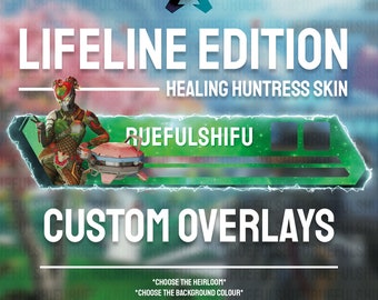 Animiertes personalisiertes LIFELINE Banner | Apex Legends Health Bar Overlay für Streaming auf Twitch, Youtube und Tiktok | Für OBS und StreamLabs