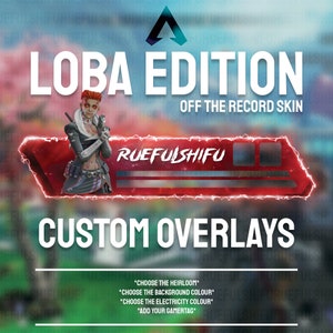 Animated Customisable LOBA Banner | Apex Legends Health Bar Overlay for Streaming on Twitch, Youtube and Tiktok | For OBS and StreamLabs