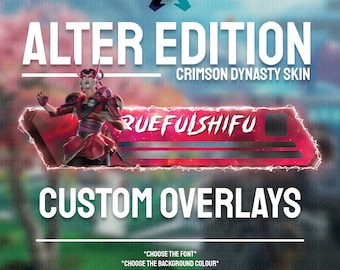 Banner ALTER animado y personalizable / Superposición de barra de salud de Apex Legends para transmisión en Twitch, Youtube y Tiktok / Para OBS y StreamLabs