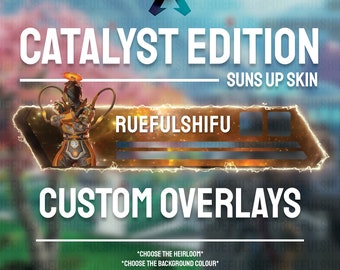 Geanimeerde aanpasbare CATALYST Health Bar Overlay voor streaming op Twitch, Youtube en Tiktok | Apex Legends | Voor OBS en StreamLabs