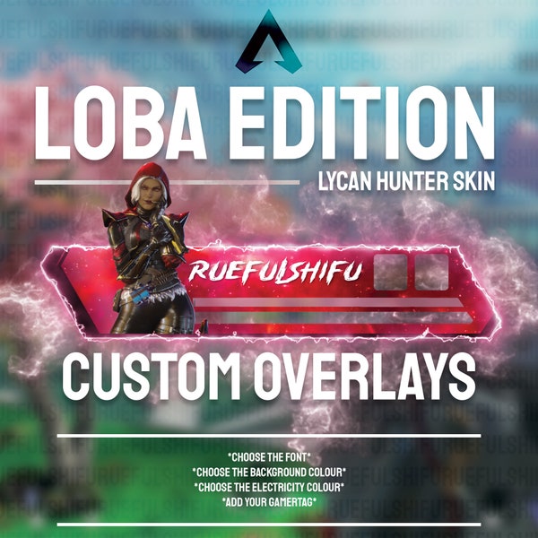 Animated Customisable LOBA Banner | Apex Legends Health Bar Overlay for Streaming on Twitch, Youtube and Tiktok | For OBS and StreamLabs