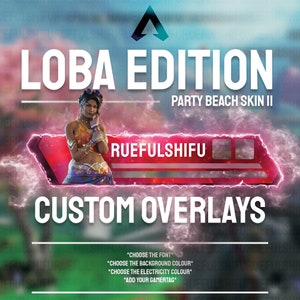 Animated Customisable LOBA Banner | Apex Legends Health Bar Overlay for Streaming on Twitch, Youtube and Tiktok | For OBS and StreamLabs