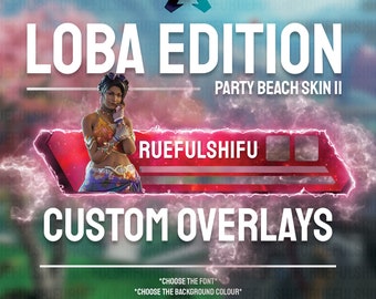 Banner LOBA personalizable animado / Superposición de la barra de salud de Apex Legends para transmitir en Twitch, Youtube y Tiktok / Para OBS y StreamLabs