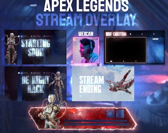 Animated CATALYST Stream Overlay Package HD | Apex Legends Stream Package for Twitch, Youtube and Tiktok | OBS & StreamLabs