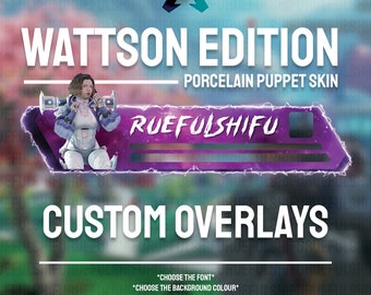 Animated Customisable WATTSON Banner | Apex Legends Health Bar Overlay for Streaming on Twitch, Youtube and Tiktok | For OBS and StreamLabs