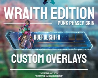 Bannière WRAITH animée et personnalisable | Superposition de barre de santé Apex Legends pour le streaming sur Twitch, Youtube et Tiktok | Pour OBS et StreamLabs