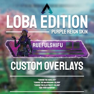 Animated Customisable LOBA Banner | Apex Legends Health Bar Overlay for Streaming on Twitch, Youtube and Tiktok | For OBS and StreamLabs