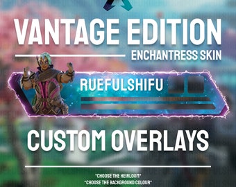 Banner vantage personalizable animado / Superposición de barra de salud de Apex Legends para transmisión en Twitch, Youtube y Tiktok / OBS y StreamLabs