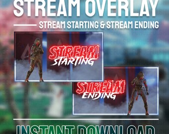 Stream Starting + Stream Ending HD | Apex Legends Stream Overlay Package for Twitch, Youtube and Tiktok | OBS & StreamLabs