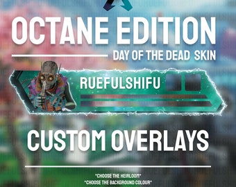 Banner OCTANE personalizable animado / Superposición de barra de salud de Apex Legends para transmisión en Twitch, Youtube y Tiktok / Para OBS y StreamLabs