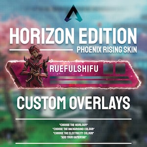 Animated Customisable HORIZON Banner | Apex Legends Health Bar Overlay for Streaming on Twitch, Youtube and Tiktok | For OBS and StreamLabs