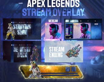 Animated LIFELINE Stream Overlay Package HD | Apex Legends Stream Package for Twitch, Youtube and Tiktok | OBS & StreamLabs