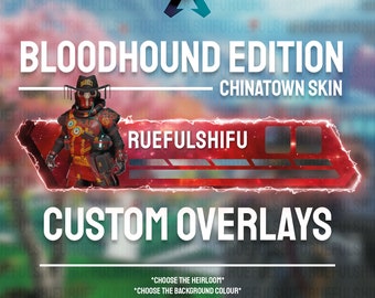 Animated Customisable BLOODHOUND Health Bar Overlay for Streaming on Twitch, Youtube and Tiktok | Apex Legends | For OBS and StreamLabs