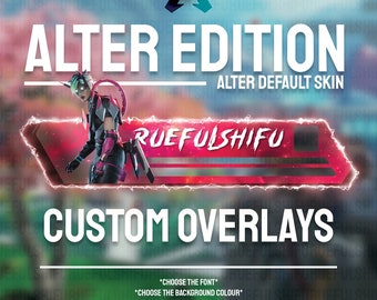 Banner ALTER animado personalizable/Superposición de la barra de salud de Apex Legends para transmitir en Twitch, Youtube y Tiktok/Para OBS y StreamLabs