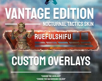 Banner vantage personalizable animado / Superposición de barra de salud de Apex Legends para transmisión en Twitch, Youtube y Tiktok / OBS y StreamLabs