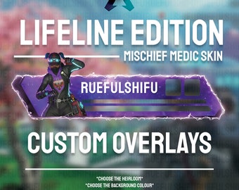 Animiertes LIFELINE Health Bar Overlay zum Streamen auf Twitch, Youtube und Tiktok | Apex Legends | Für OBS und StreamLabs