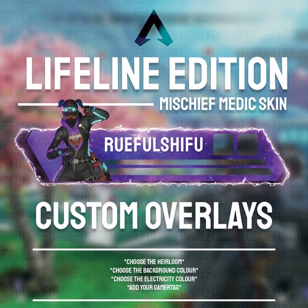 Animated Customisable LIFELINE Health Bar Overlay for Streaming on Twitch, Youtube and Tiktok | Apex Legends | For OBS and StreamLabs