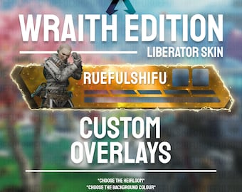 Animated Customisable WRAITH Banner | Apex Legends Health Bar Overlay for Streaming on Twitch, Youtube and Tiktok | For OBS and StreamLabs