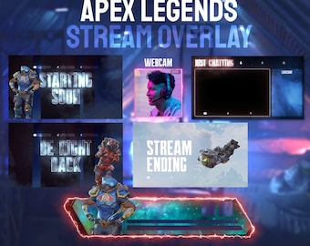 Animated Newcastle Stream Overlay Package HD | Apex Legends Stream Package for Twitch, Youtube and Tiktok | OBS & StreamLabs